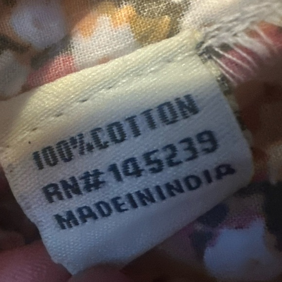 NWT Sim & Sam Pink Orange Brown Floral Smocked Ruffled Cami Spaghetti Strap Sz S - Picture 3 of 9